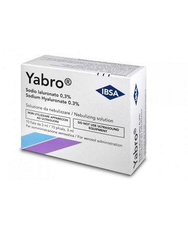 YABRO 10 FIALE 3ML ACIDO IALURONICO 0,3% SOLUZIONE PER NEBULIZZATORE - maxifarmacia.it