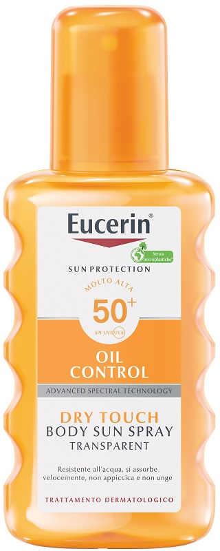 EUCERIN SUN SPRAY TRANSPARENT SPF50 200 ML - maxifarmacia.it