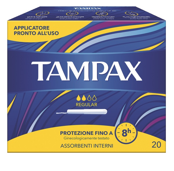 TAMPAX BLUE BOX REGULAR 20 PEZZI - maxifarmacia.it