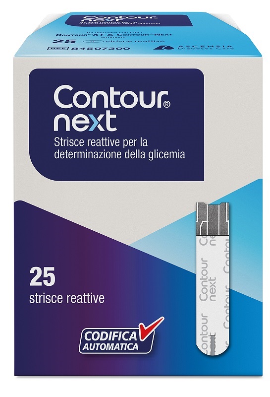 STRISCE MISURAZIONE GLICEMIA CONTOUR NEXT 25 PEZZI - maxifarmacia.it