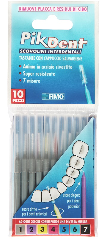 PIKDENT STUZZICOLINO 1 GRIGIO 10 PEZZI - maxifarmacia.it