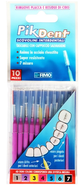 PIKDENT STUZZICOLINO 2 VIOLA 10 PEZZI - maxifarmacia.it
