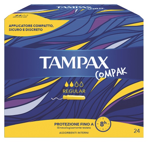 TAMPAX COMPAX REGULAR 24 PEZZI - maxifarmacia.it
