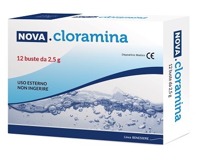 NOVA CLORAMINA 12 BUSTE 2,5 G - maxifarmacia.it