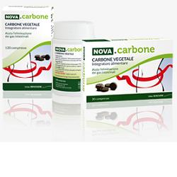 NOVA CARBONE VEGETALE 120 COMPRESSE - maxifarmacia.it