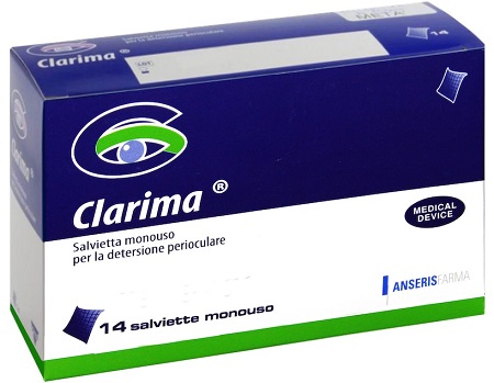 SALVIETTA PERIOCULARE CLARIMA 14 PEZZI - maxifarmacia.it