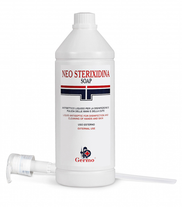 NEO STERIXIDINA SOAP ANTISETTICO LIQUIDO DISINFEZIONE MANI E CUTE 1 LITRO - maxifarmacia.it