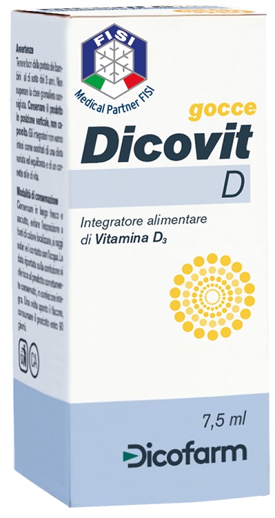 DICOVIT D VITAMINA D3 7,5 ML - maxifarmacia.it