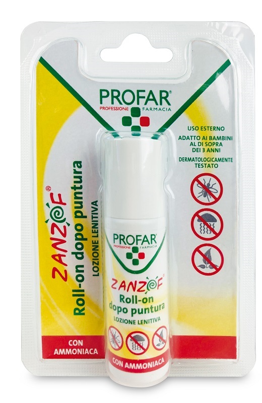 ZANZOF LOZIONE POST PUNTURA CON AMMONIACA ROLL-ON 20 ML PROFAR - maxifarmacia.it