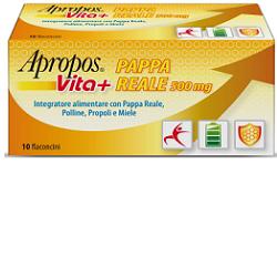 APROPOS VITA+ PAPPA REALE 500 MG 10 FLACONCINI 10 ML - maxifarmacia.it