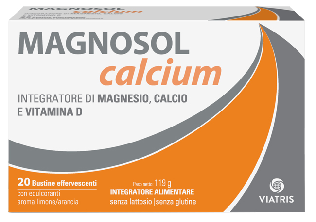 MAGNOSOL CALCIUM POLVERE EFFERVESCENTE 20 BUSTINE - maxifarmacia.it