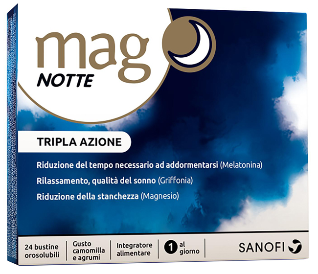 MAG NOTTE TRIPL AZIONE 24 BUSTINE OROSOLUBILI - maxifarmacia.it