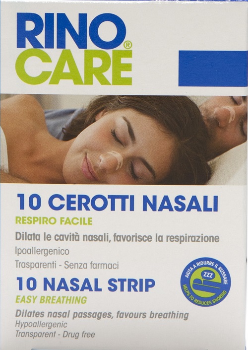 CEROTTI NASALI RINOCARE RESPIRO FACILE IPOALLERGENICI 10 PEZZI - maxifarmacia.it