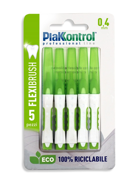 PLAKKONTROL SCOVOLINO INTERDENTALE FLEXI BRUSH04 BLISTER 5 PEZZI - maxifarmacia.it