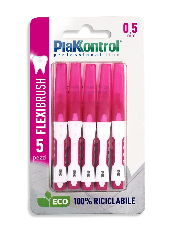 PLAKKONTROL SCOVOLINO INTERDENTALE FLEXI BRUSH05 BLISTER 5 PEZZI - maxifarmacia.it