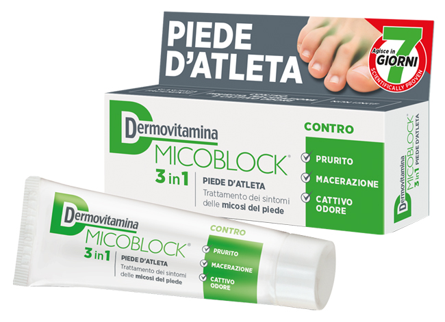 DERMOVITAMINA MICOBLOCK 3 IN 1 PIEDE D'ATLETA 30 ML - maxifarmacia.it