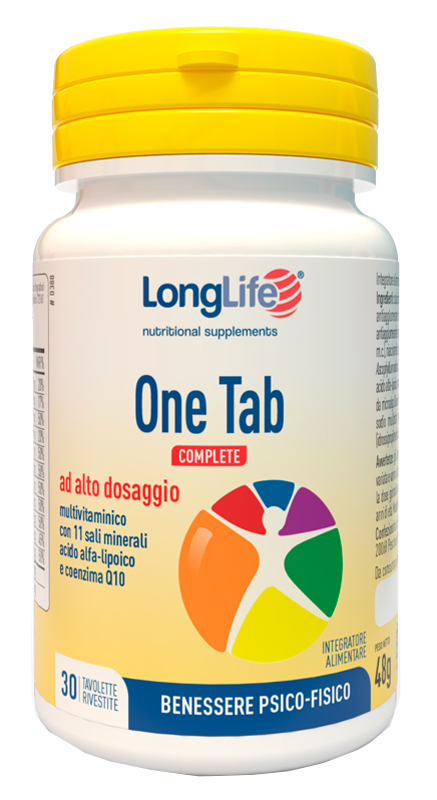 LONGLIFE ONE TAB COMPLETE 30 TAVOLETTE RIVESTITE - maxifarmacia.it