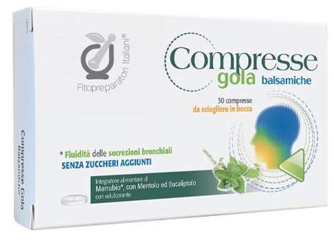 FITOPREPARATORI ITALIANI COMPRESSE BALSAMICHE GOLA 30 COMPRESSE - maxifarmacia.it