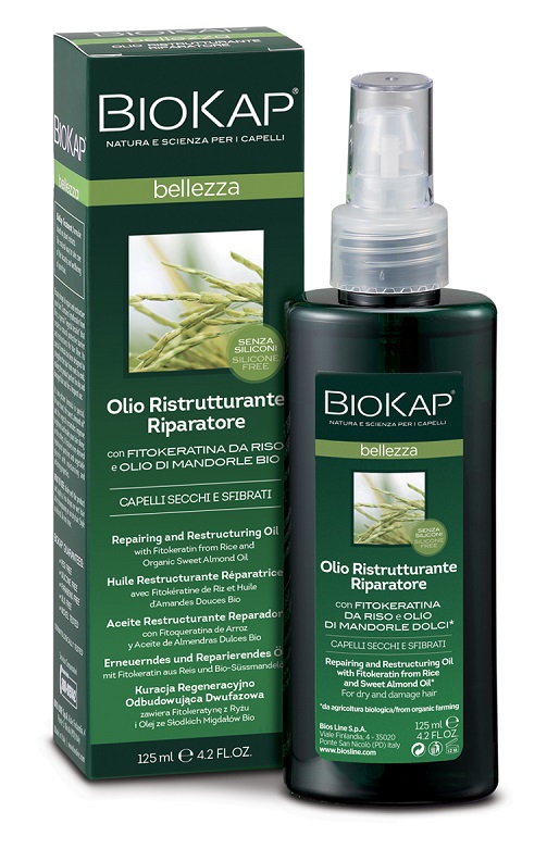 BIOKAP BELLEZZA OLIO RISTRUTTURANTE RIPARATORE 125 ML BIOSLINE - maxifarmacia.it