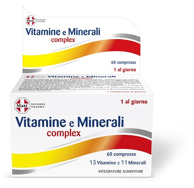 MATT DIVISIONE PHARMA VITAMINE E MINERALI COMPLEX 60 COMPRESSE - maxifarmacia.it