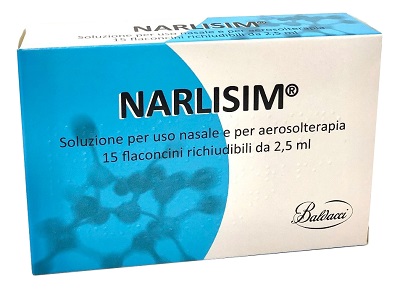 NARLISIM SOLUZIONE PER USO NASALE E AEROSOLTERAPIA 15 FLACONCINI RICHIUDIBILI DA 2,5 ML L'UNO - maxifarmacia.it