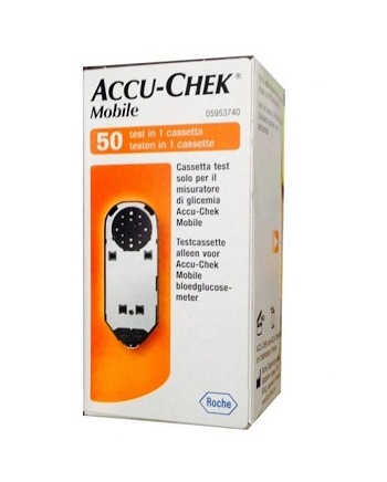 STRISCE MISURAZIONE GLICEMIA ACCU-CHEK MOBILE 50 TEST MIC 2 - maxifarmacia.it