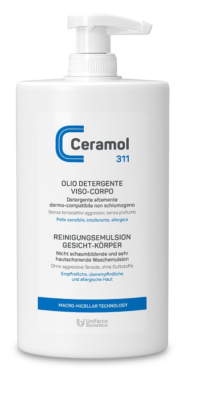 CERAMOL 311 OLIO DETERGENTE VISO e CORPO 400ml - maxifarmacia.it