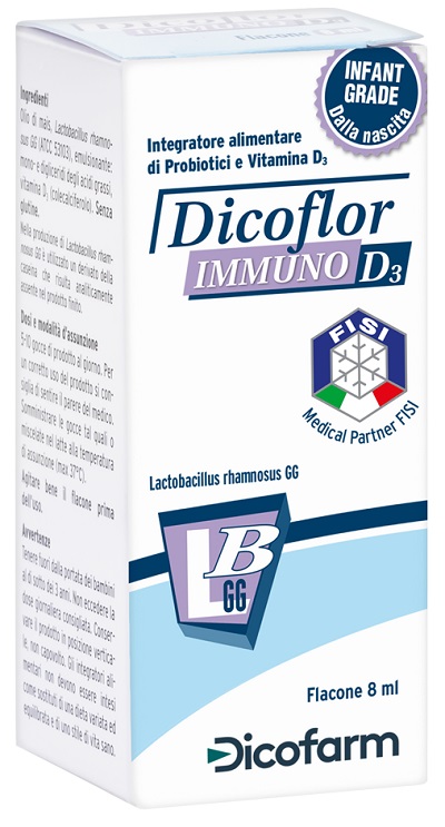 DICOFLOR IMMUNO D3 8 ML FLACONE - maxifarmacia.it