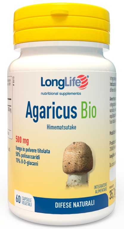 LONGLIFE AGARICUS BIO 60 CAPSULE VEGETALI - maxifarmacia.it