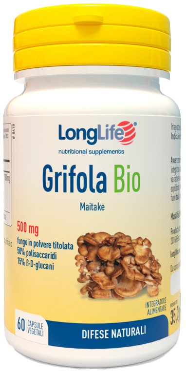 LONGLIFE GRIFOLA BIO 60 CAPSULE VEGETALI - maxifarmacia.it