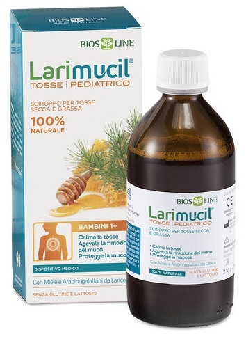 LARIMUCIL TOSSE PEDIATRICO 1+ SCIROPPO 175 ML CE 0426 230 G - maxifarmacia.it