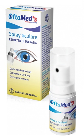 OFTAMED'S SPRAY OCULARE OCCHI ROSSI E IRRITATI ESTRATTO EUFRASIA 10 ML - maxifarmacia.it