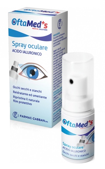 OFTAMED'S SPRAY CULARE OCCHI SECCHI E STANCHI ACIDO IALURONICO 10 ML - maxifarmacia.it