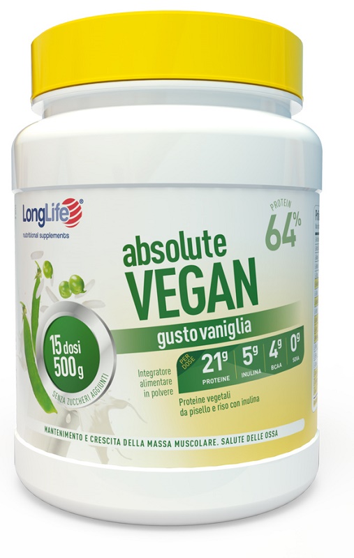 LONGLIFE ABSOLUTE VEGAN 500 G - maxifarmacia.it