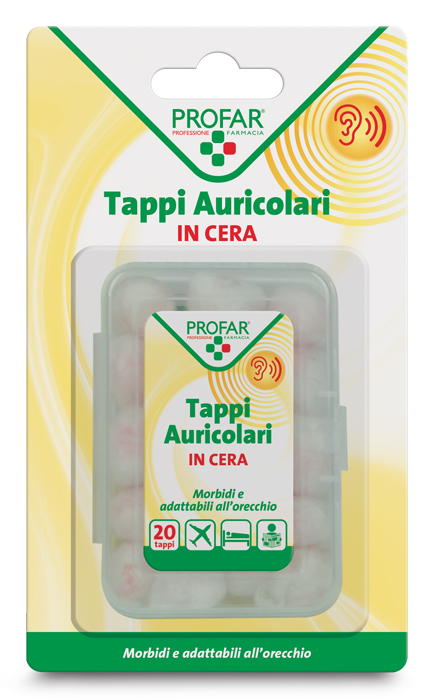 TAPPI AURICOLARI IN CERA 20 PEZZI PROFAR - maxifarmacia.it