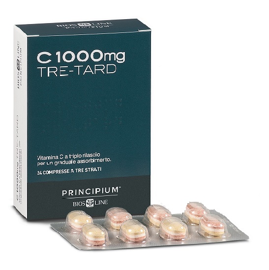 PRINCIPIUM C 1000 MG TRE-TARD 24 COMPRESSE A TRE STRATI - maxifarmacia.it