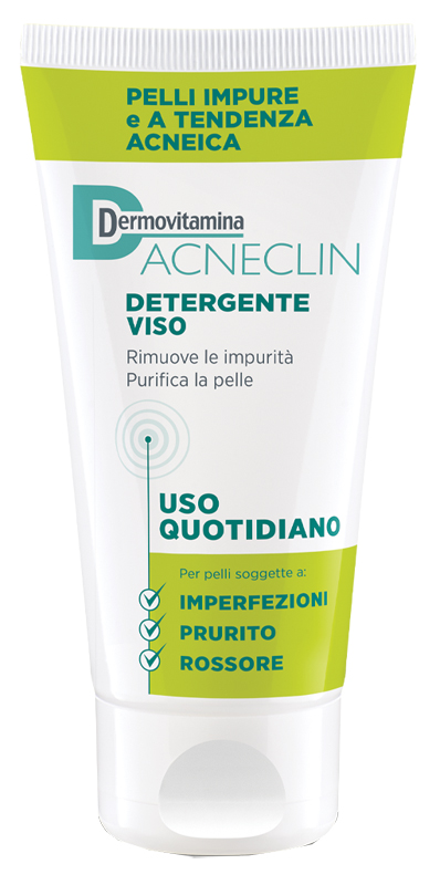 DERMOVITAMINA ACNECLIN DETERGENTE VISO USO QUOTIDIANO 200 ML - maxifarmacia.it