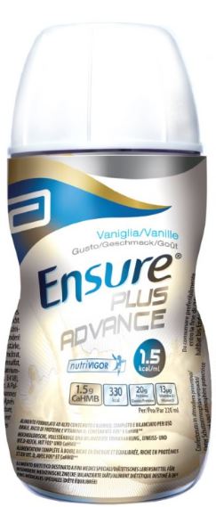 ENSURE PLUS ADVANCE VANIGLIA 4 BOTTIGLIE DA 220 ML - maxifarmacia.it