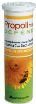 PROPOLI MIX DEFEND 10 COMPRESSE EFFERVESCENTI GUSTO ARANCIA - maxifarmacia.it