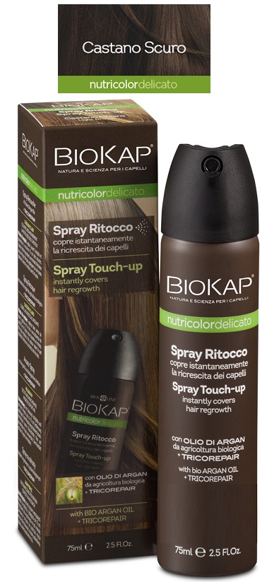 BIOS LINE BIOKAP NUTRIDEL SPRAY RITOCCO CASTANO SCURO 75 ML - maxifarmacia.it