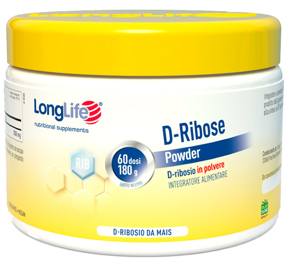 LONGLIFE D-RIBOSE POWDER 180 G - maxifarmacia.it