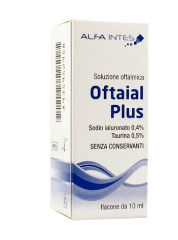 SOLUZIONE OFTALMICA OFTAIAL PLUS ACIDO IALURONICO 0,4% E TAURINA 10ML - maxifarmacia.it