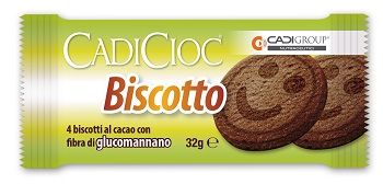 CADICIOC BISCOTTO CACAO 4 PEZZI 8 G - maxifarmacia.it