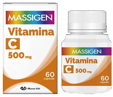 MASSIGEN C VITI 500MG DI VITAMINA C 60 CAPSULE - maxifarmacia.it