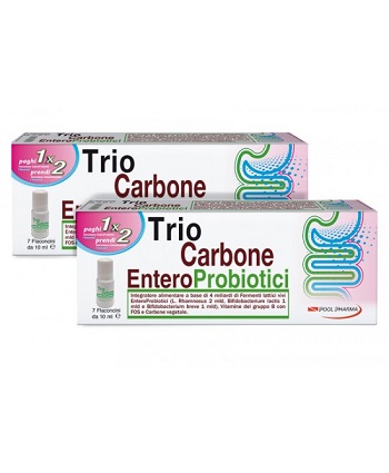 TRIOCARBONE ENTEROPROBIOTICI 7 FLACONCINI X 10 ML - maxifarmacia.it