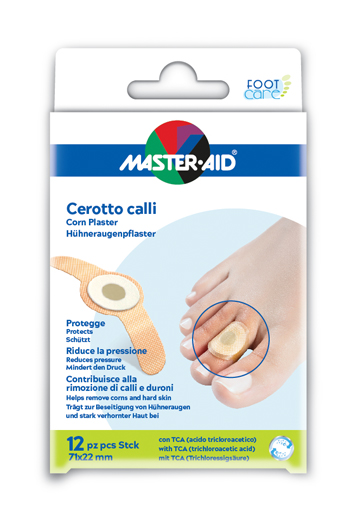 CEROTTO CALLIFUGO MASTER-AID FOOTCARE 71X22 MM 12 PEZZI B2 - maxifarmacia.it