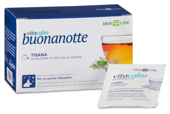 VITACALM BUONANOTTE TISANA 20 BUSTINE - maxifarmacia.it