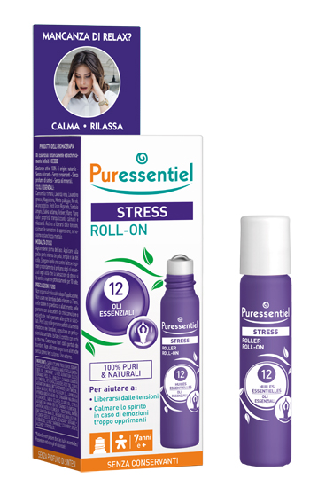 PURESSENTIEL ROLLER SOS STRESS 12 OLI ESSENZIALI 5 ML - maxifarmacia.it