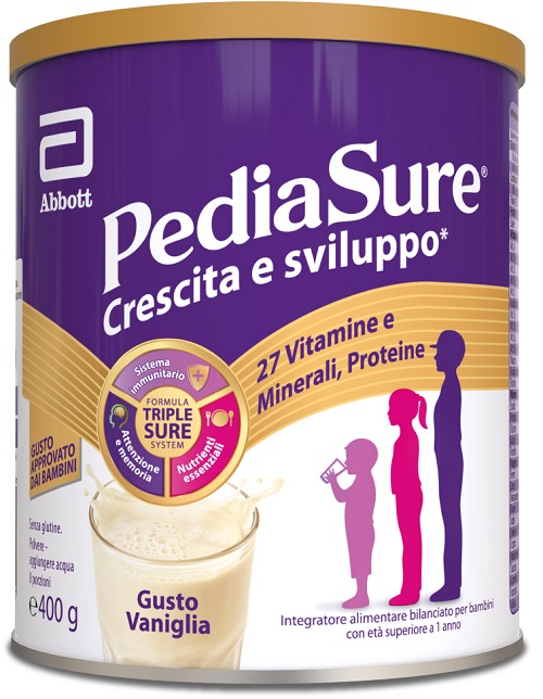 PEDIASURE CRESCITA&SVILUPPO VANIGLIA 400 G - maxifarmacia.it