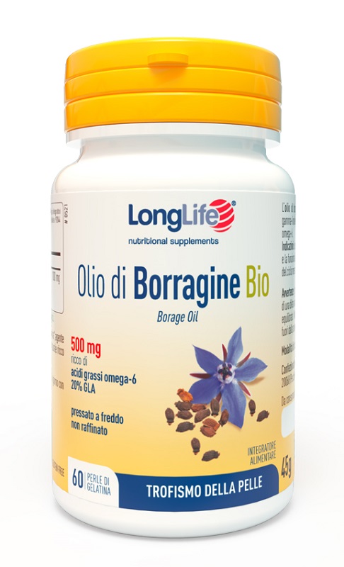 LONGLIFE OLIO BORRAGINE BIO 60 PERLE IN GELATINA - maxifarmacia.it